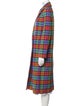 Mira Mikati Wool Plaid Print Coat