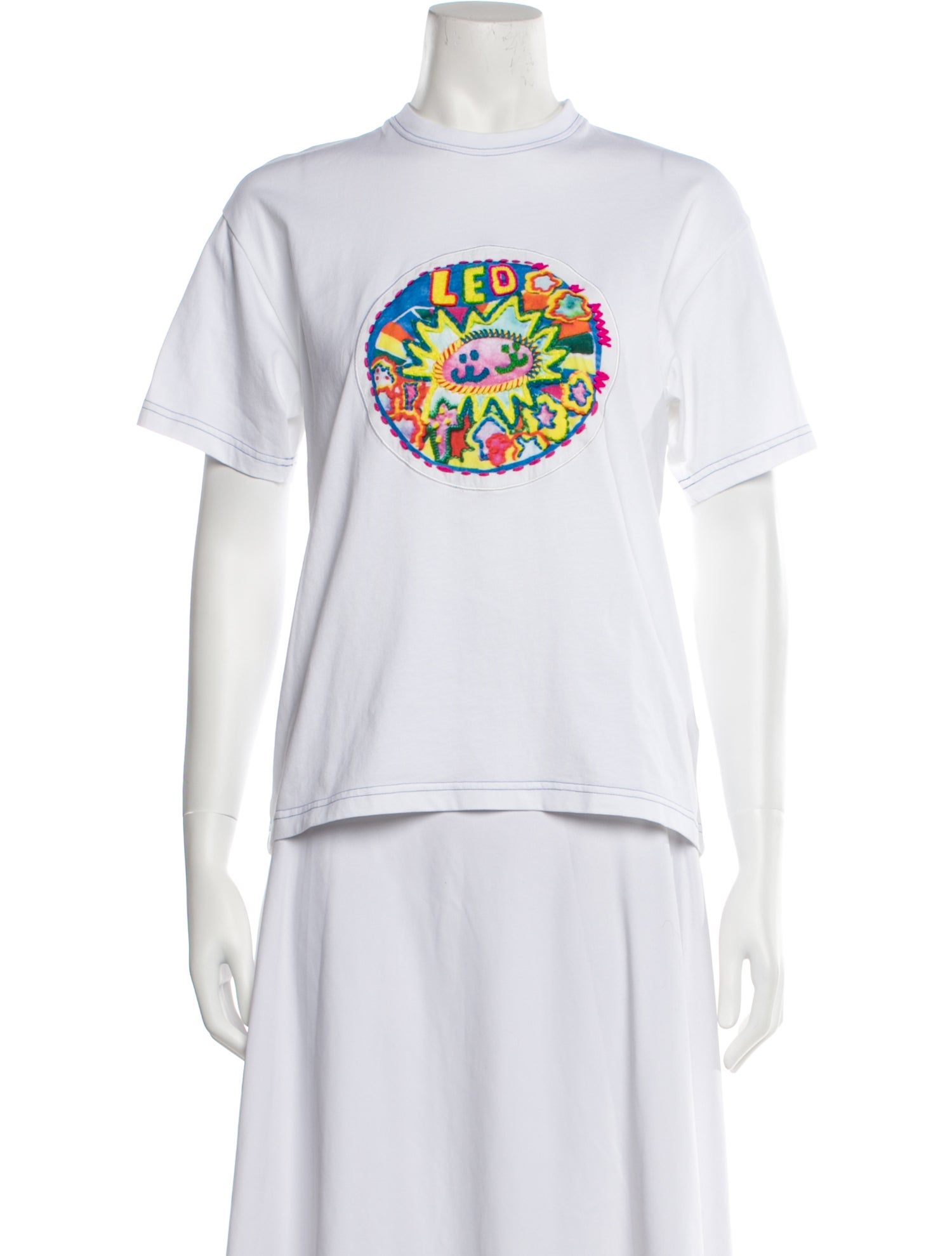 Mira Mikati Graphic Print Crew Neck T-Shirt w/ Tags