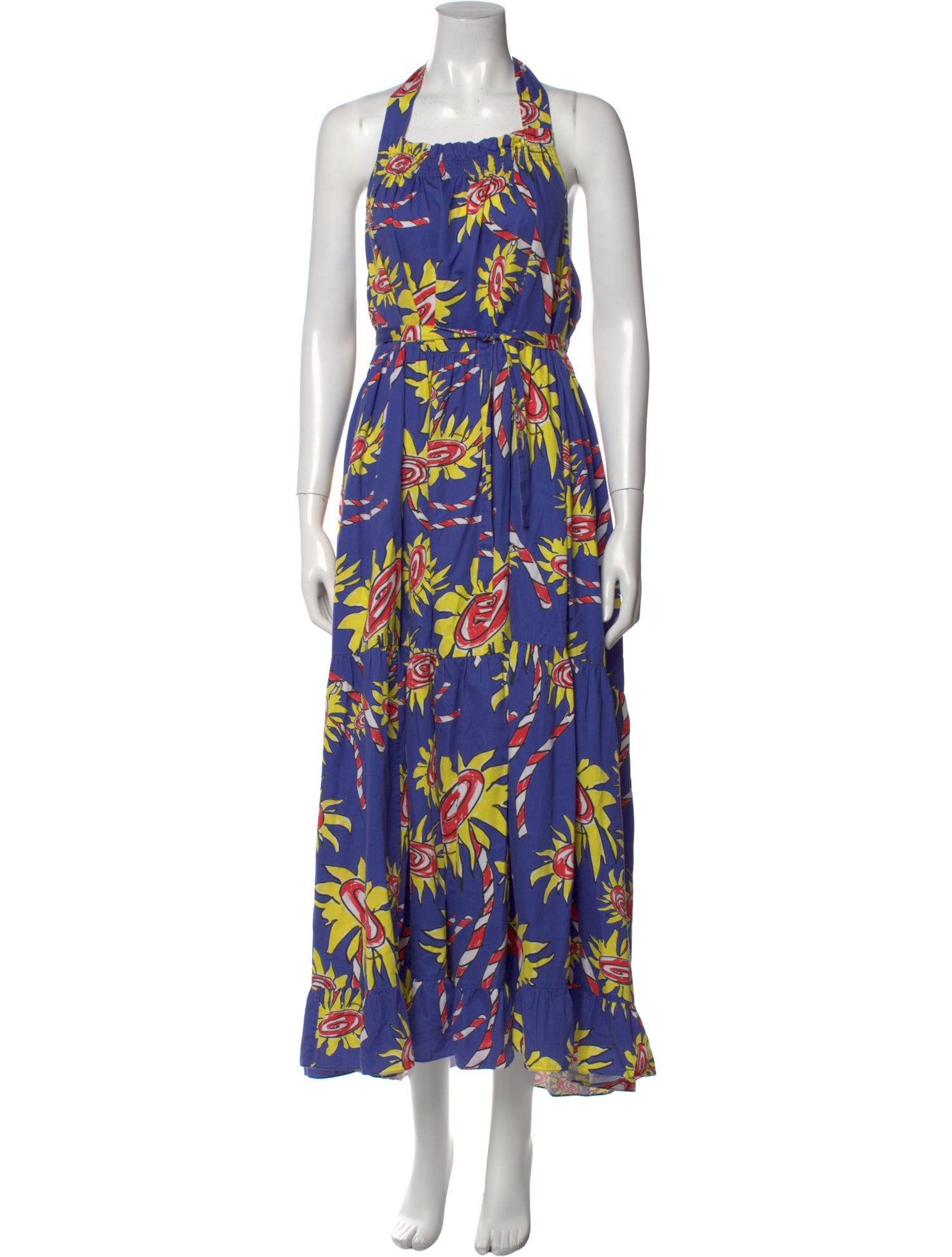 Mira Mikati Floral Print Midi Length Dress