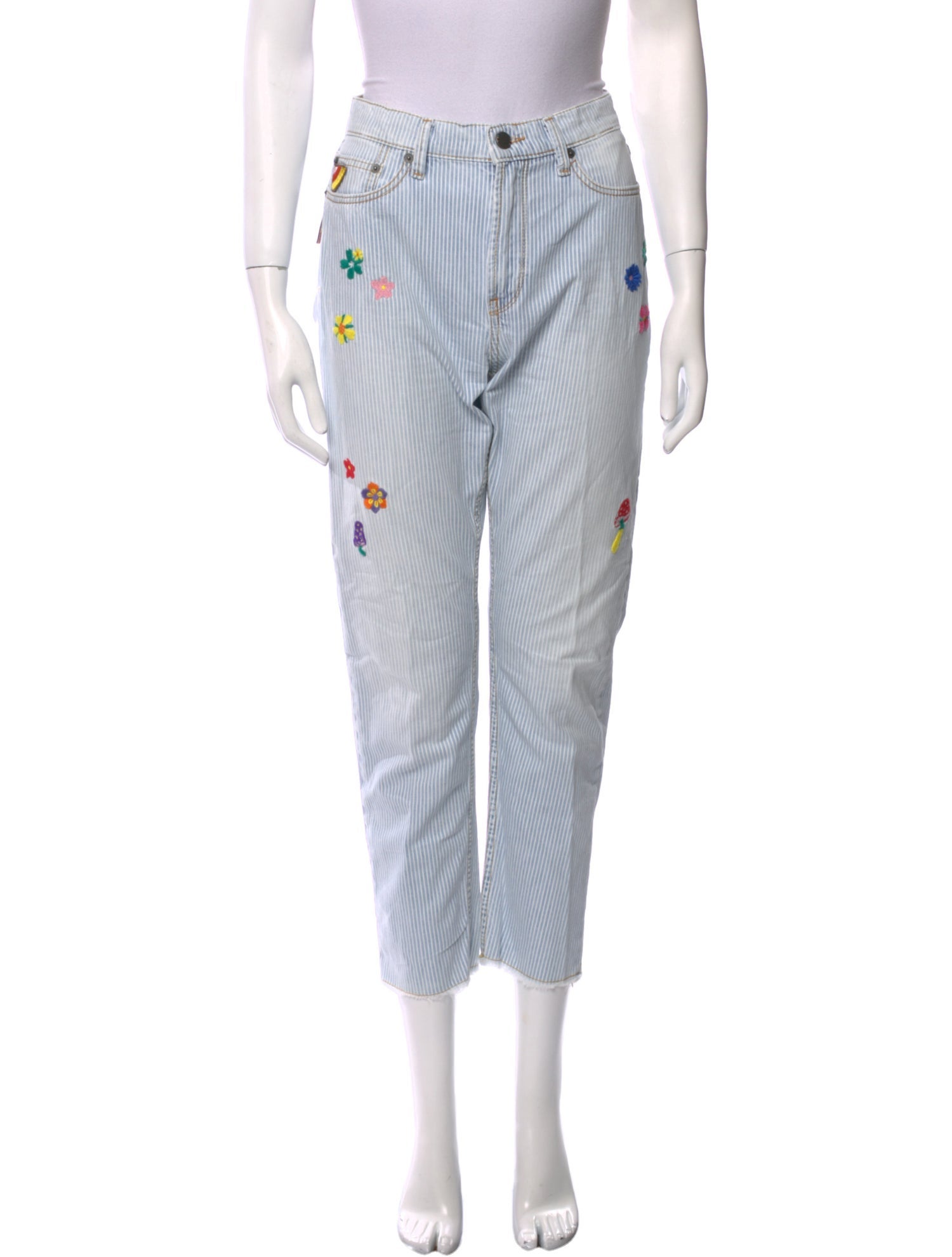 Mira Mikati Striped Straight Leg Pants