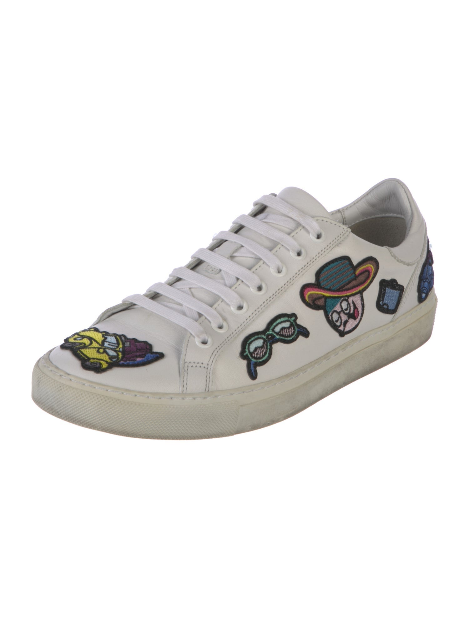 Mira Mikati Leather Printed Sneakers