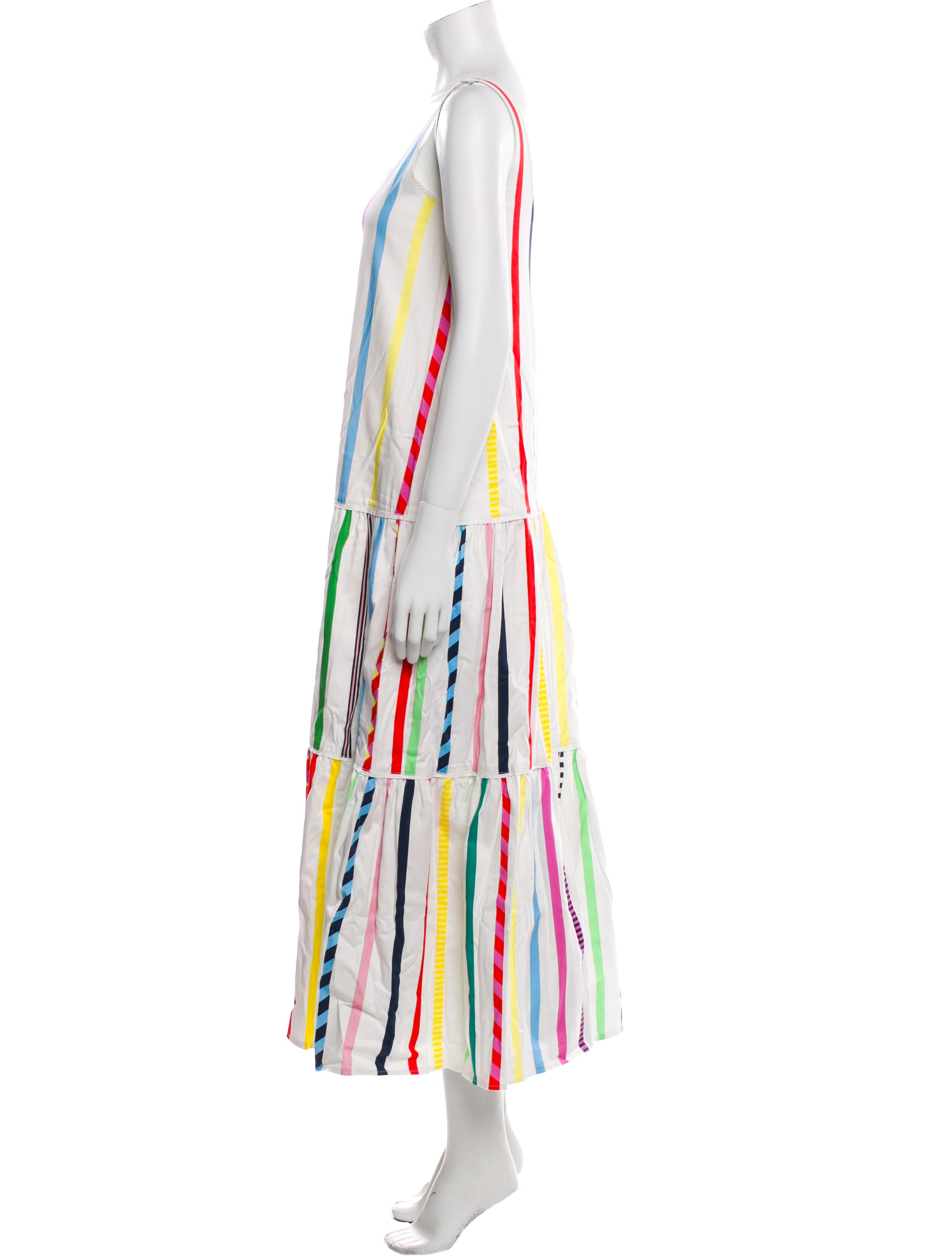 Mira Mikati Striped Long Dress