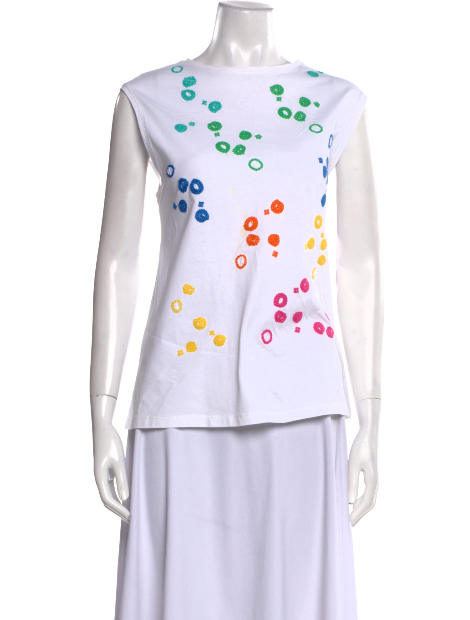 Mira Mikati Graphic Print Bateau Neckline Top