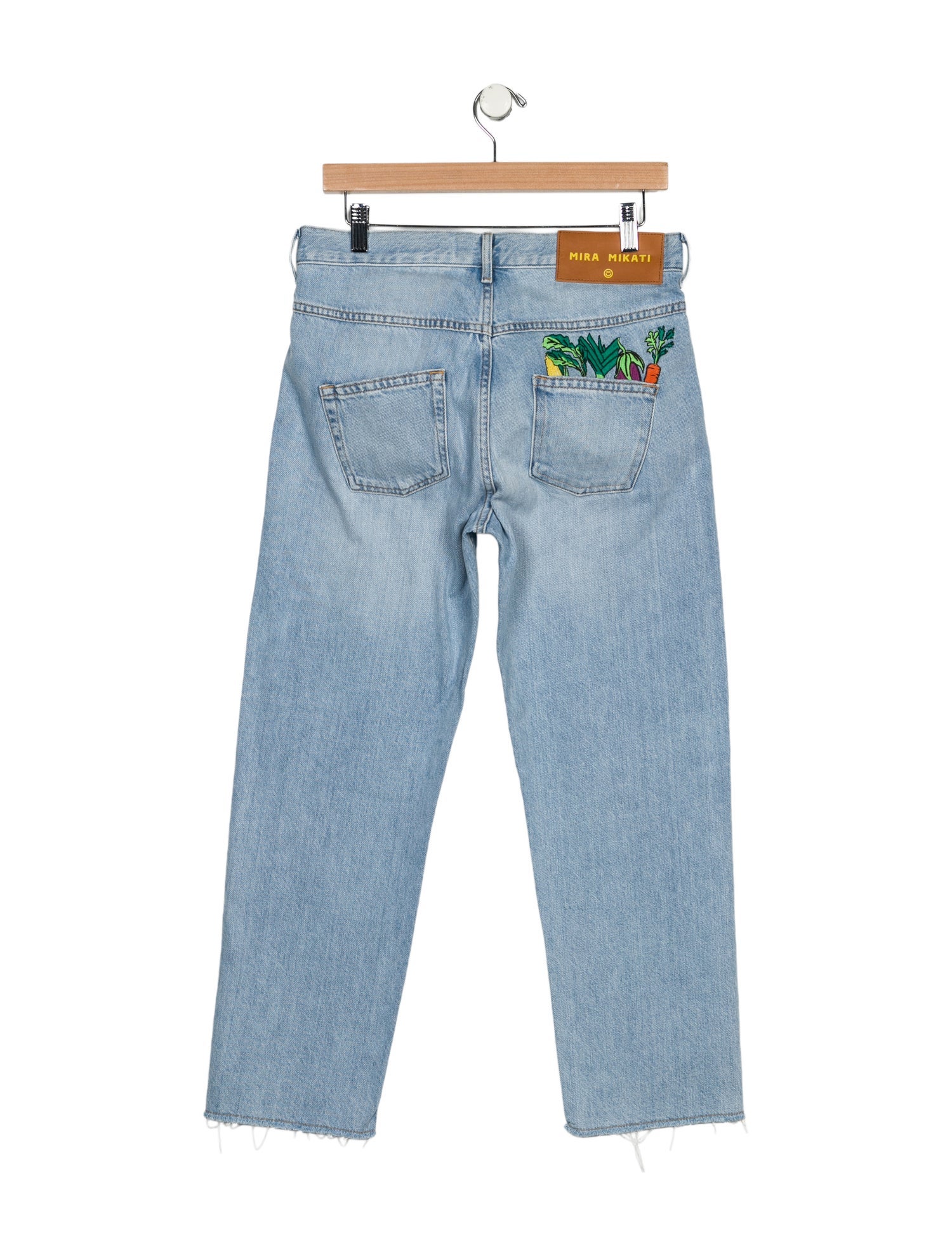Mira Mikati Mid-Rise Straight Leg Jeans