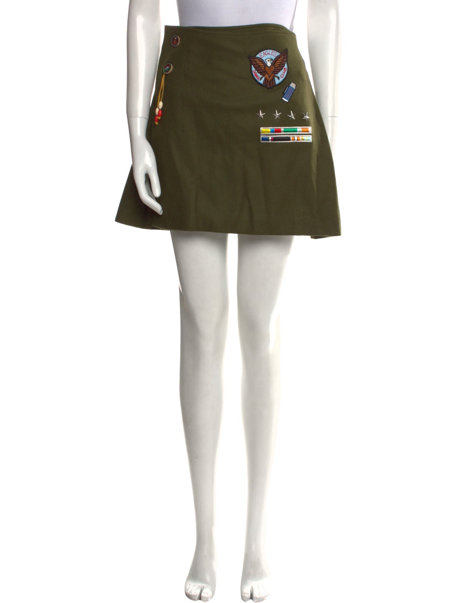 Mira Mikati Virgin Wool Mini Skirt