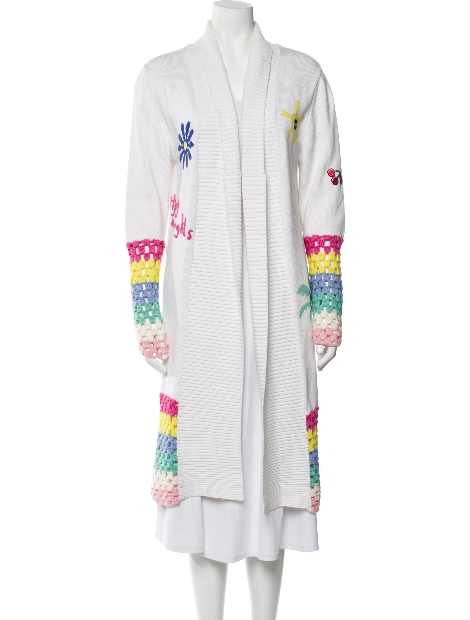 Mira Mikati Patterned Open Front Sweater