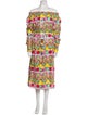 Mira Mikati Linen Midi Length Dress