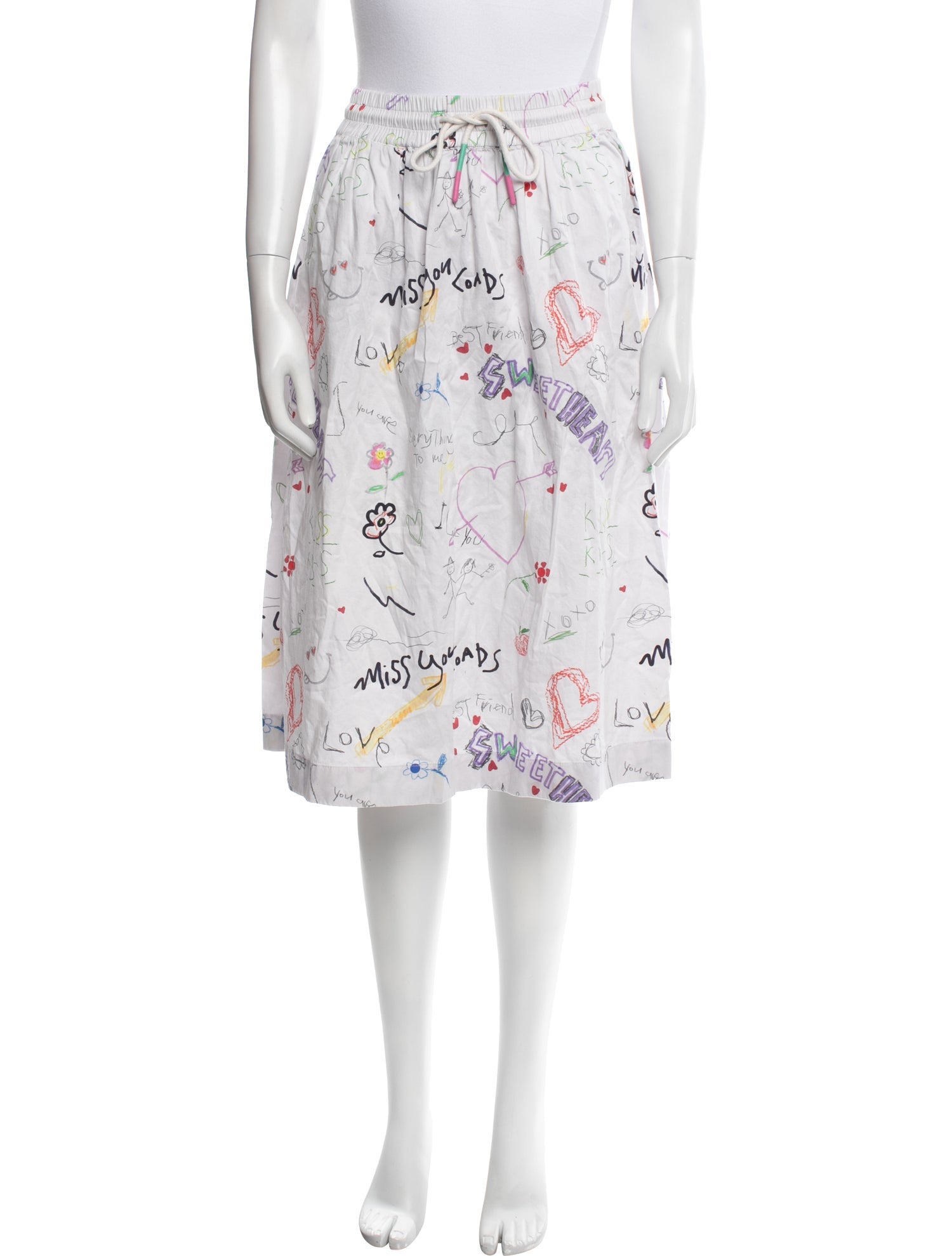 Mira Mikati Printed Knee-Length Skirt