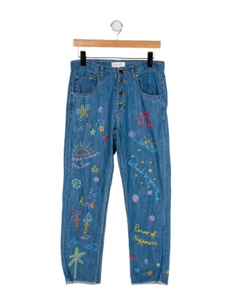 Mira Mikati Mid-Rise Straight Leg Jeans