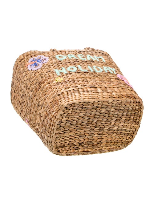 Mira Mikati Raffia Bucket Bag