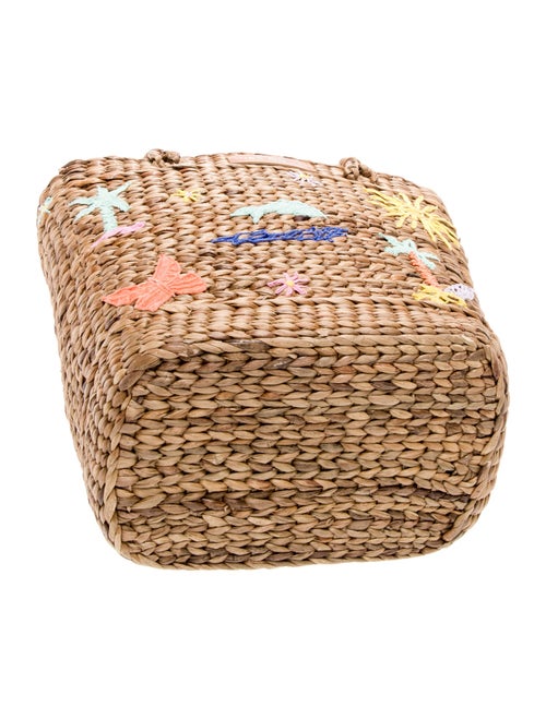 Mira Mikati Raffia Bucket Bag