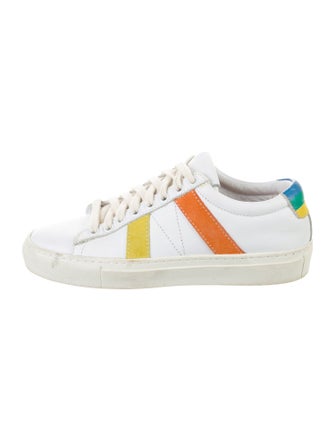 Mira Mikati Leather Colorblock Pattern Sneakers