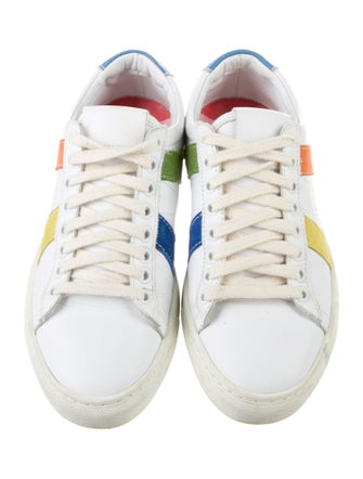 Mira Mikati Leather Colorblock Pattern Sneakers