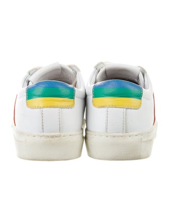 Mira Mikati Leather Colorblock Pattern Sneakers