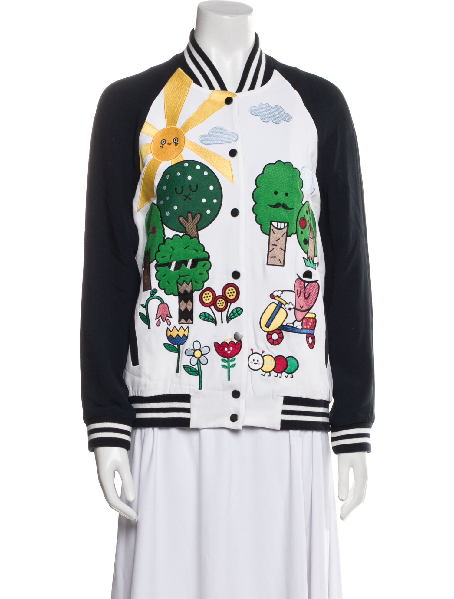 Mira Mikati Printed Bomber Jacket