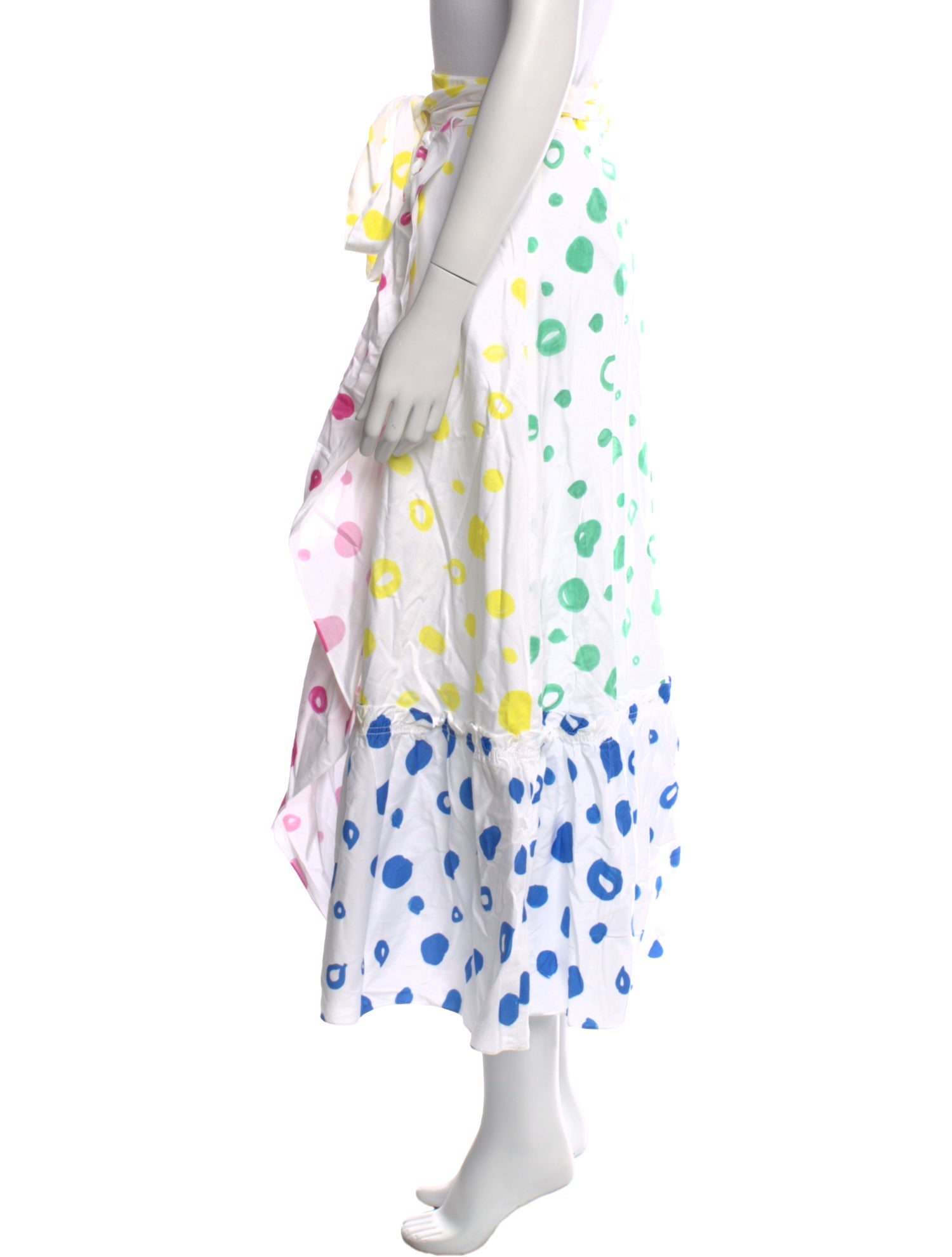 Mira Mikati Polka Dot Print Midi Length Skirt