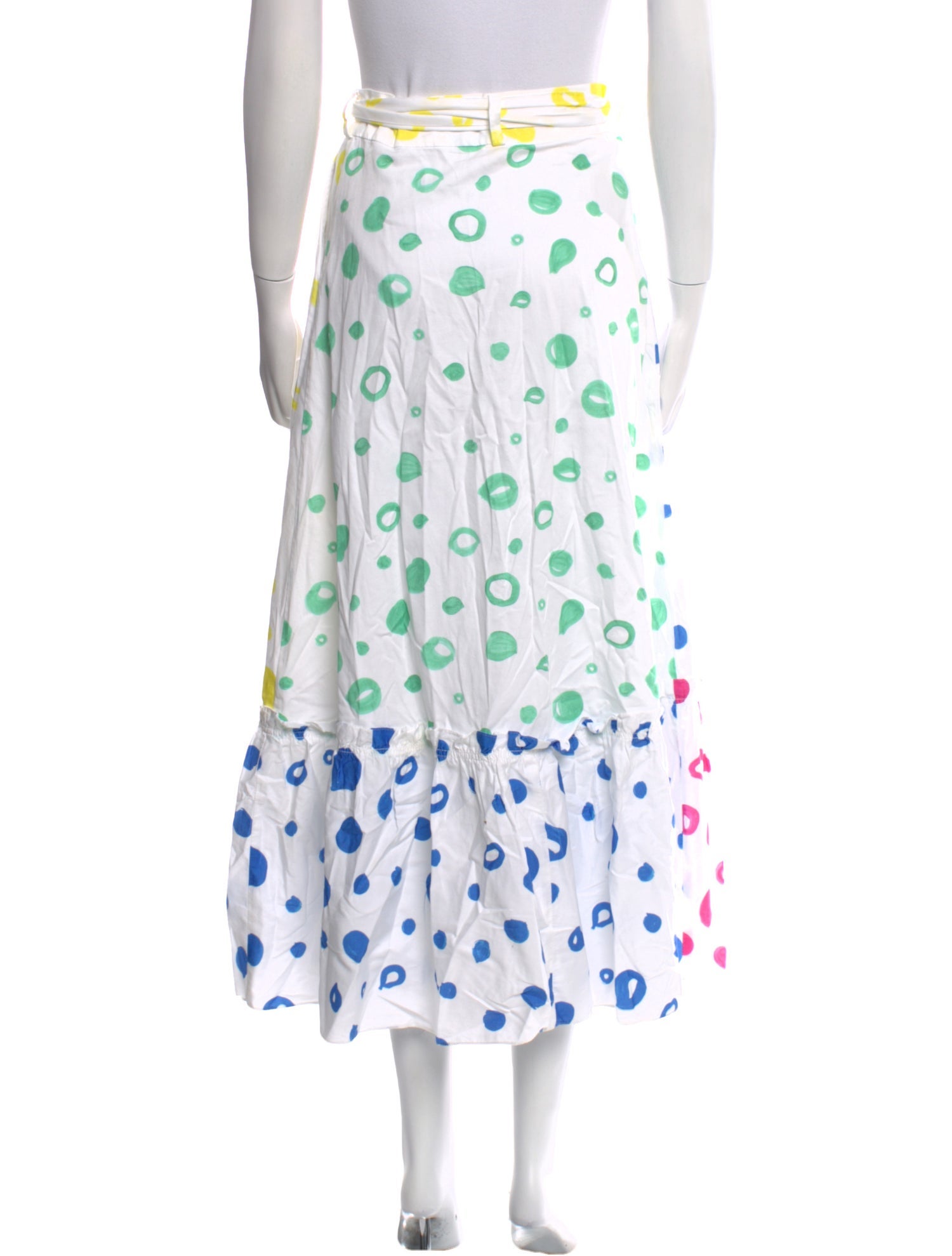 Mira Mikati Polka Dot Print Midi Length Skirt