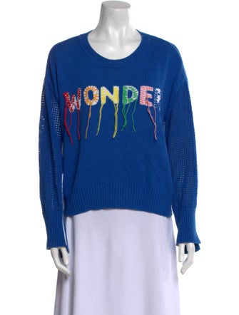 Mira Mikati Graphic Print Scoop Neck Sweater