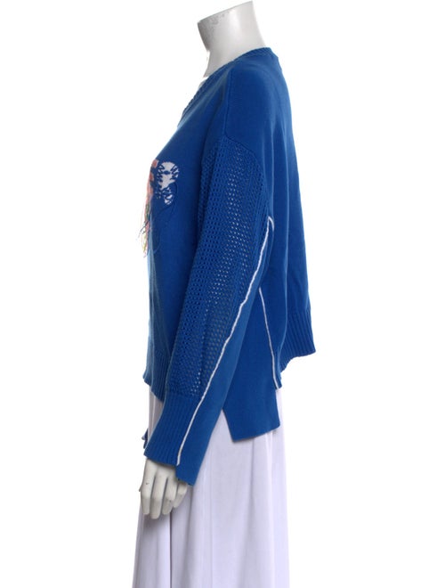 Mira Mikati Graphic Print Scoop Neck Sweater