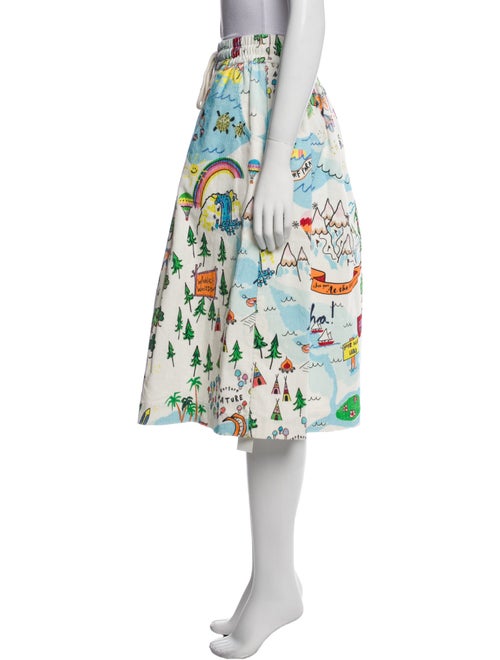 Mira Mikati Printed Knee-Length Skirt