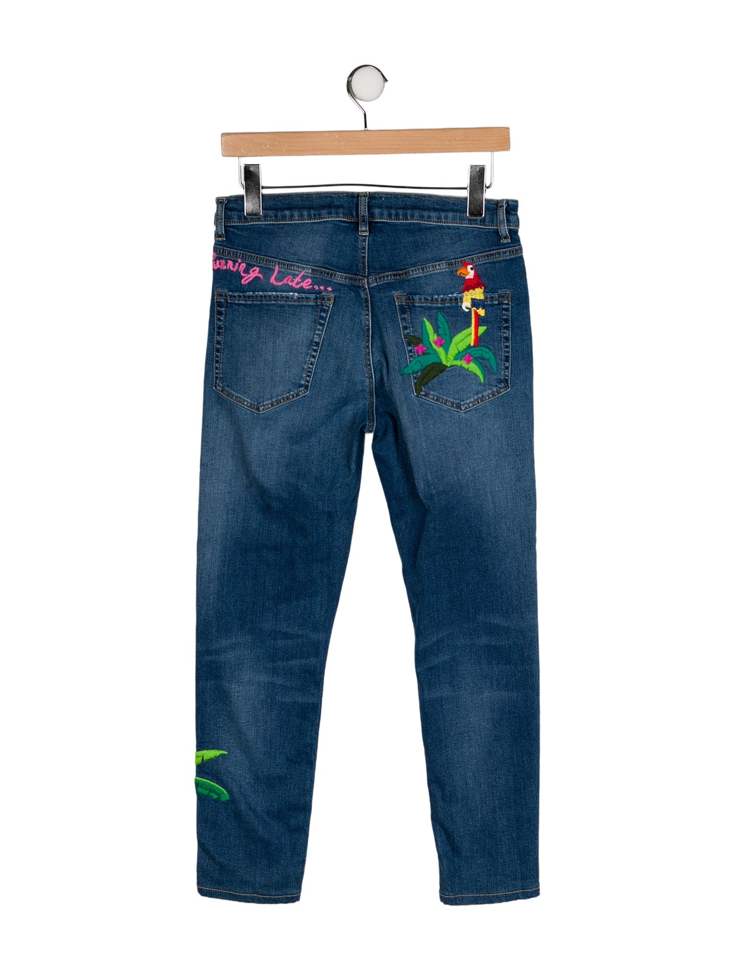 Mira Mikati Mid-Rise Straight Leg Jeans