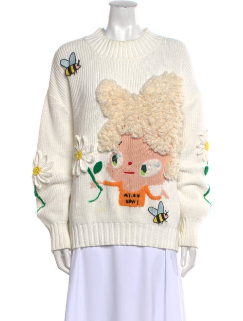 Mira Mikati Printed Crew Neck Sweater