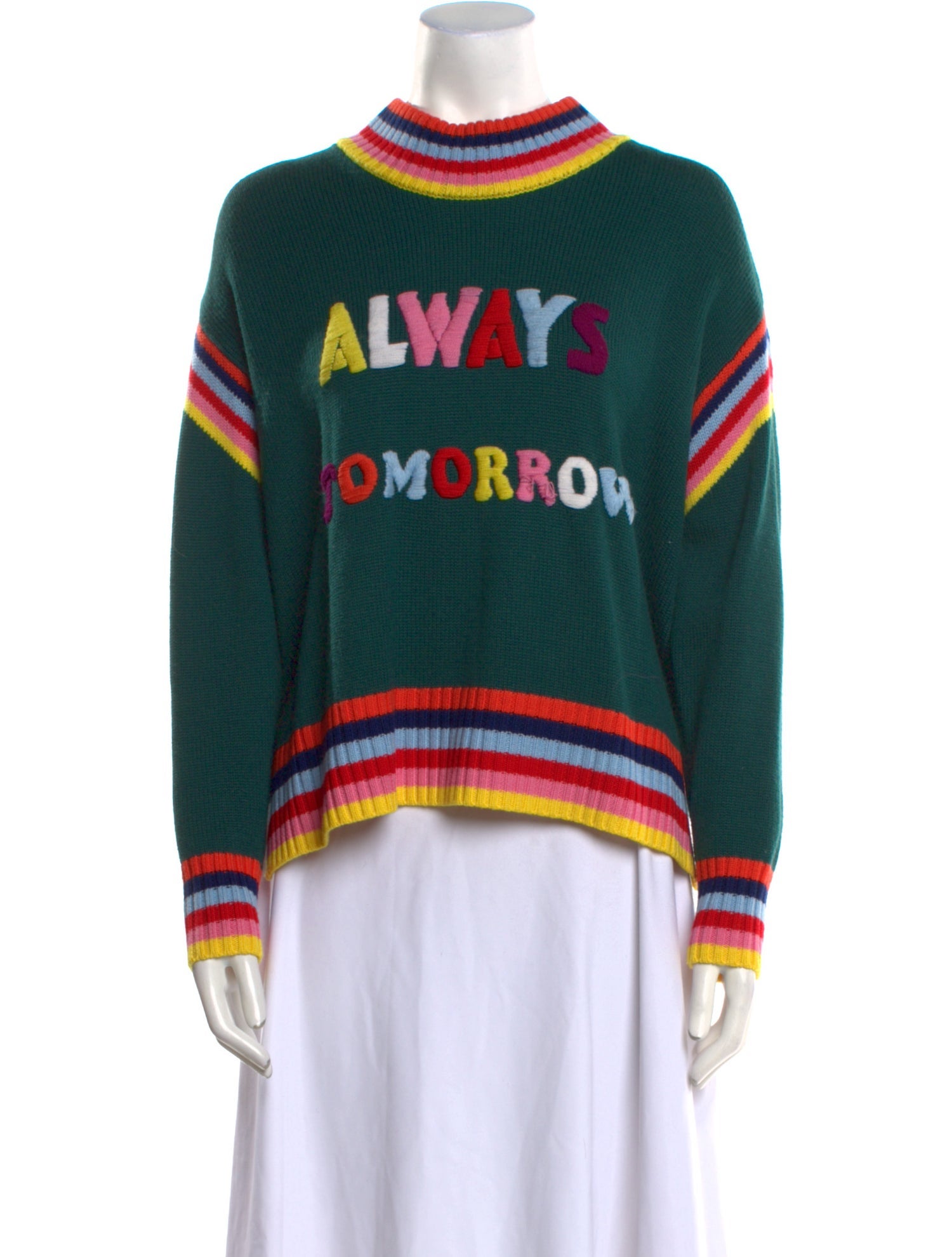 Mira Mikati Merino Wool Striped Sweater