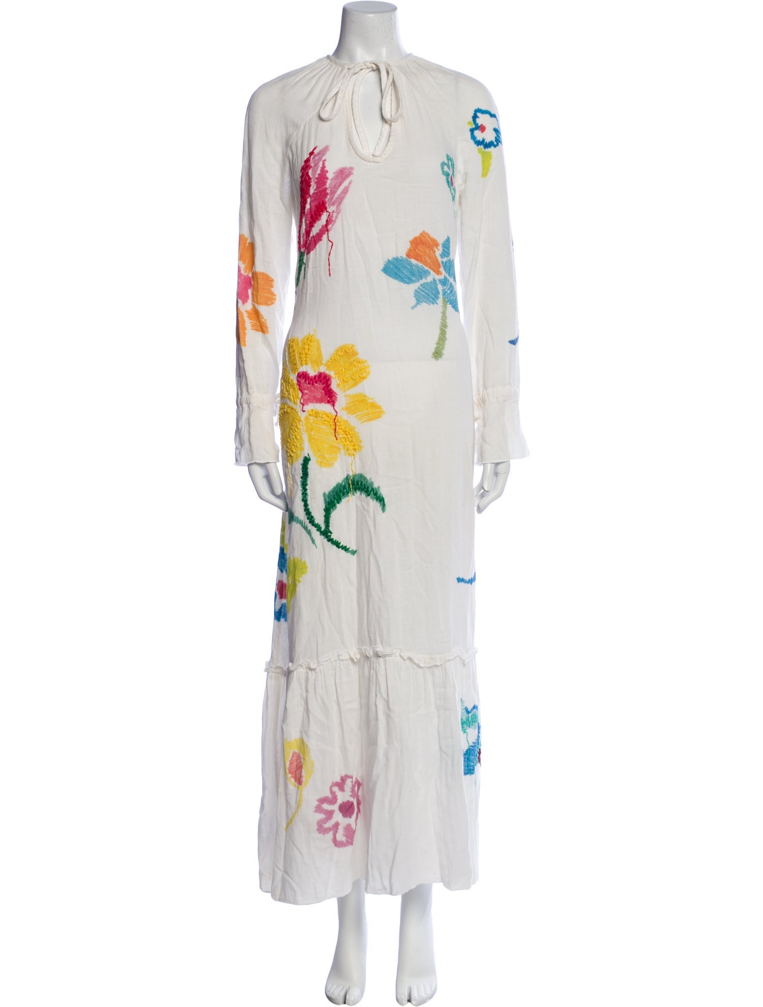 Mira Mikati Floral Print Long Dress