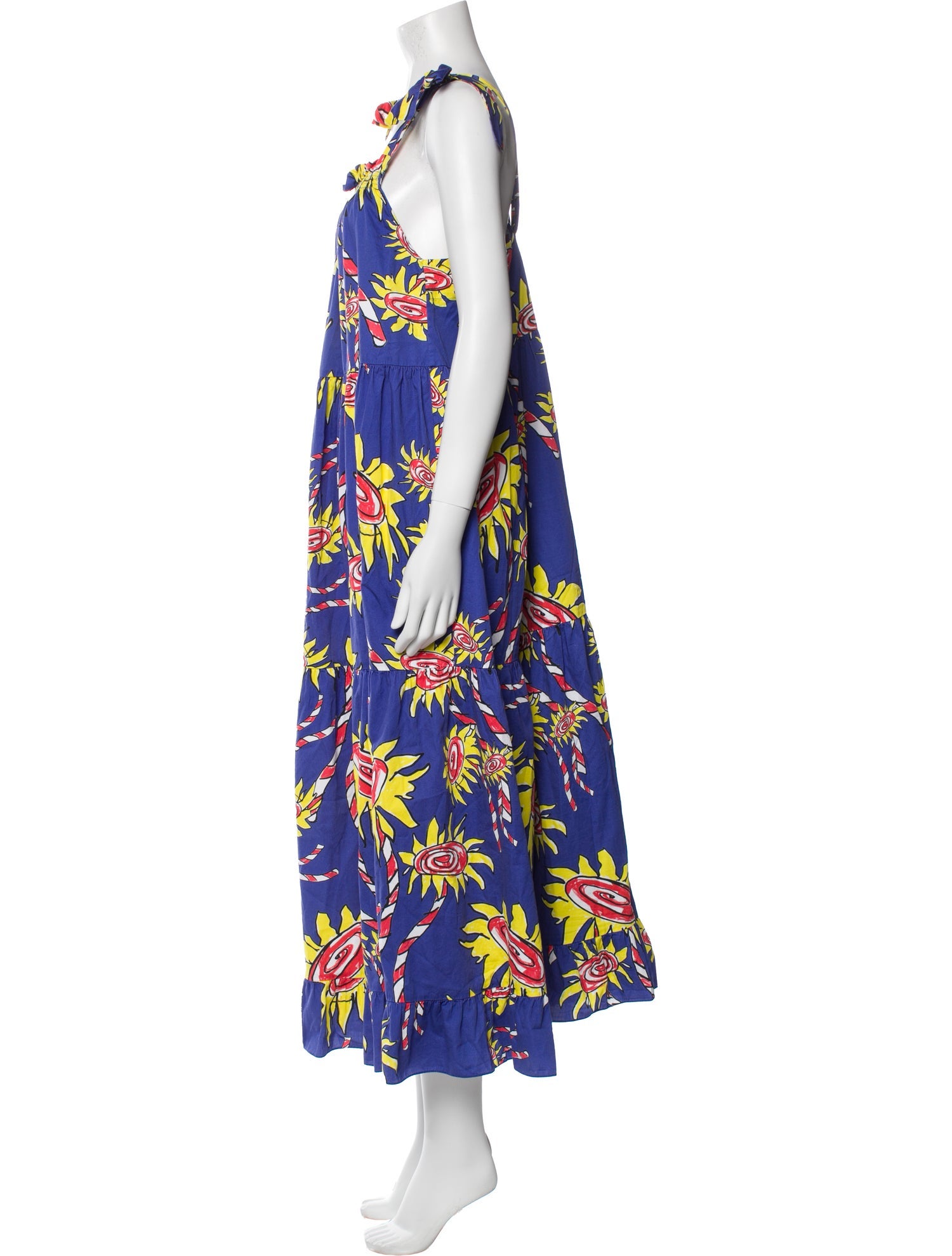Mira Mikati Floral Print Long Dress