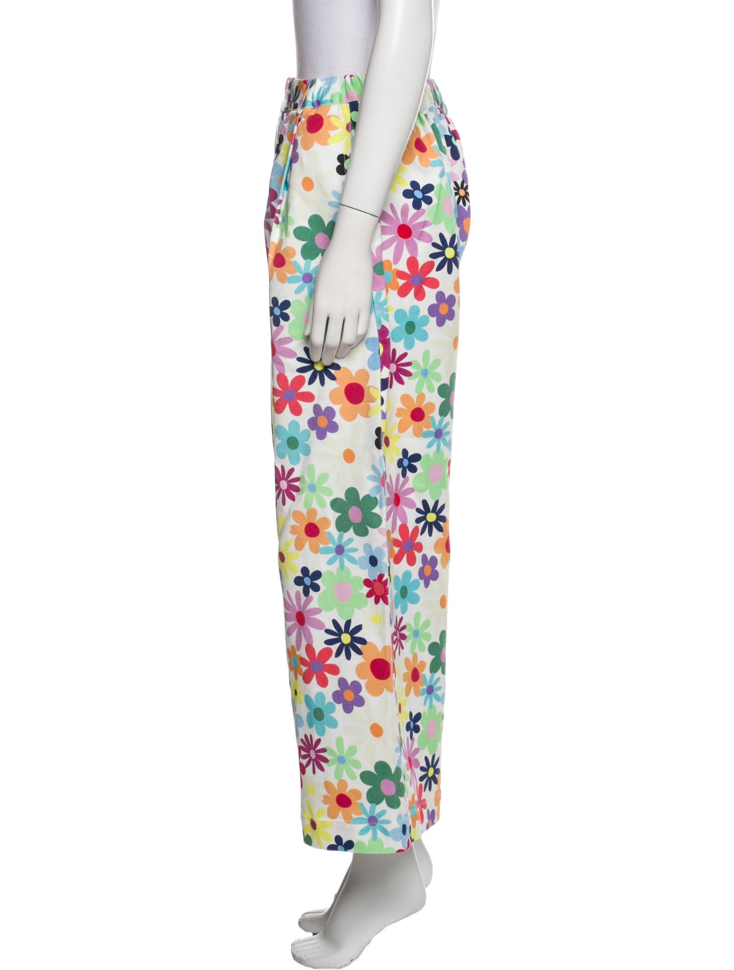 Mira Mikati Floral Print Wide Leg Pants