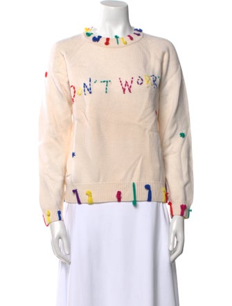 Mira Mikati Merino Wool Printed Sweater