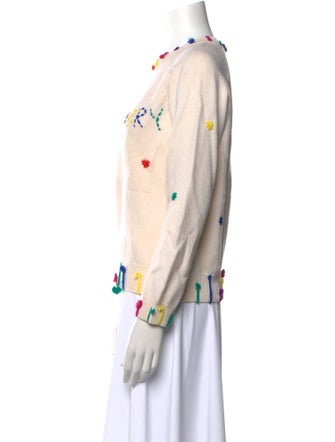 Mira Mikati Merino Wool Printed Sweater