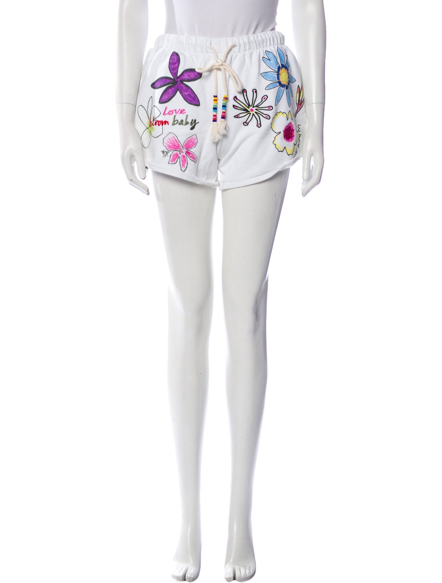 Mira Mikati Graphic Print Mini Shorts