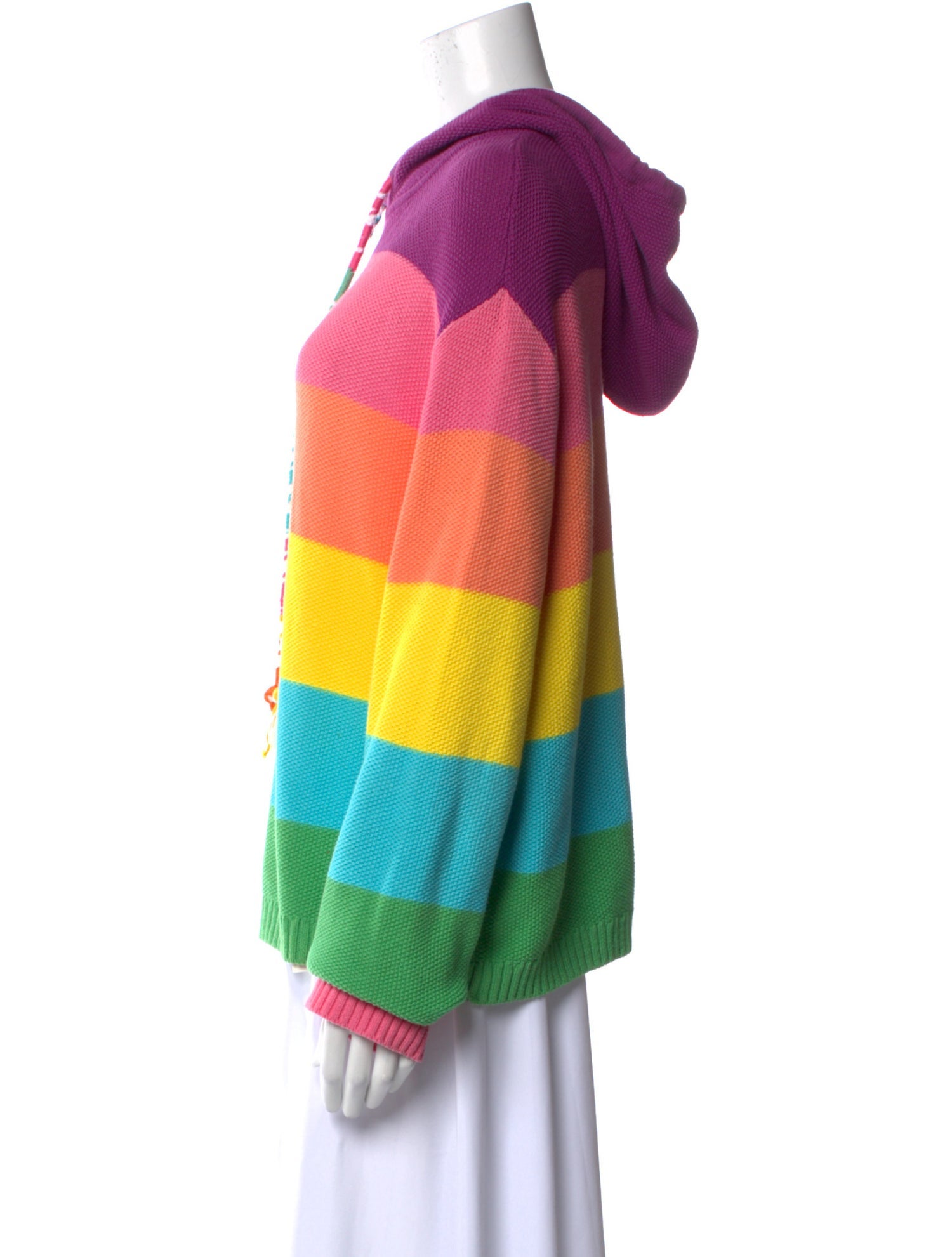 Mira Mikati Striped Crew Neck Sweatshirt