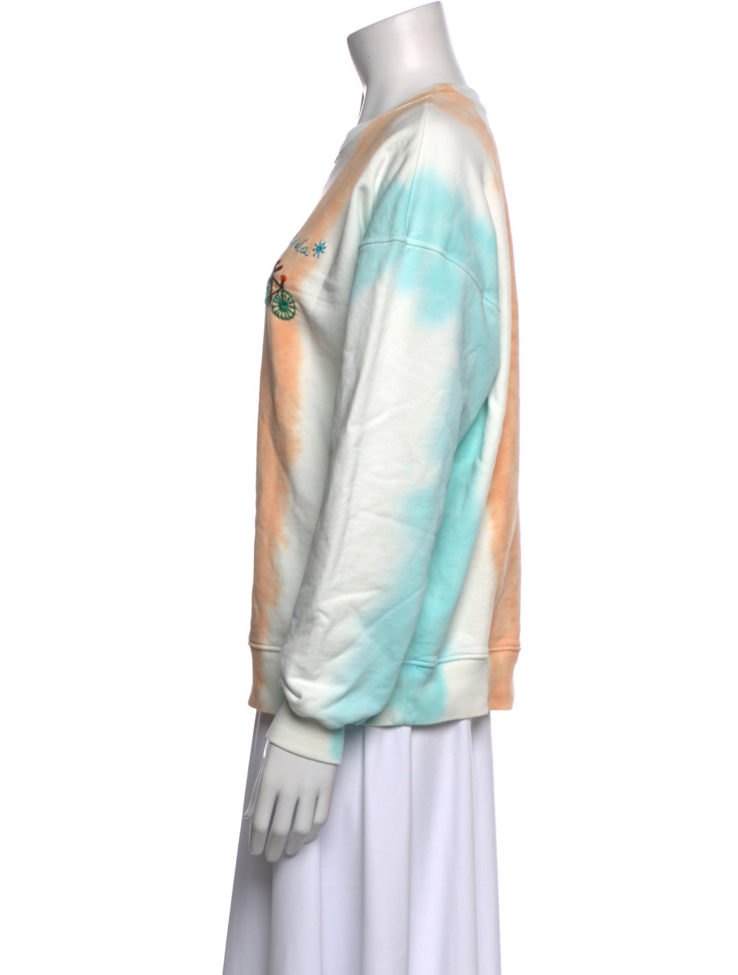 Mira Mikati Tie-Dye Print Crew Neck Sweatshirt