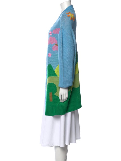 Mira Mikati Printed Open Front Sweater