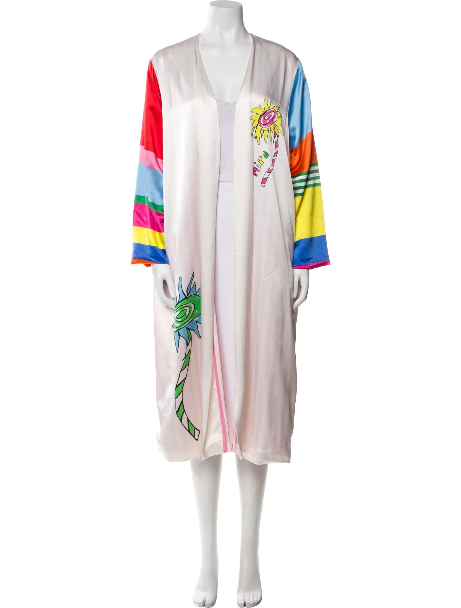 Mira Mikati Silk Printed Robe w/ Tags