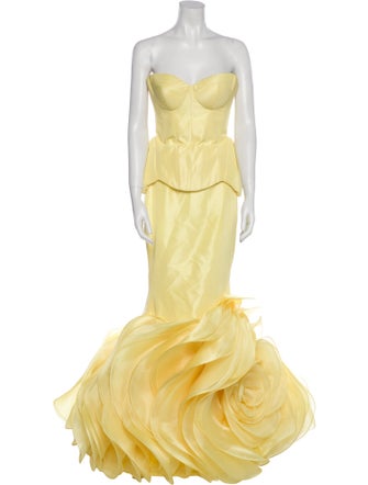 Mark Bumgarner Strapless Long Dress
