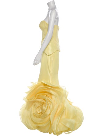 Mark Bumgarner Strapless Long Dress