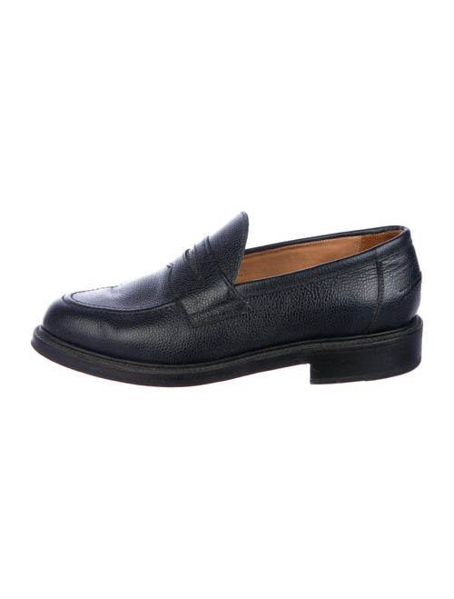 Mackintosh Leather Dress Loafers Black