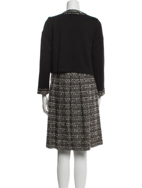 Mackintosh Tweed Pattern Fringe Trim Accent Dress Set