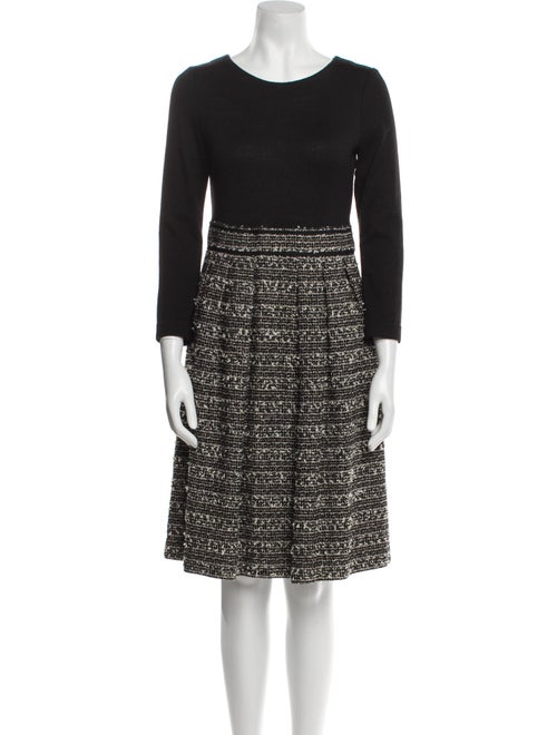 Mackintosh Tweed Pattern Fringe Trim Accent Dress Set