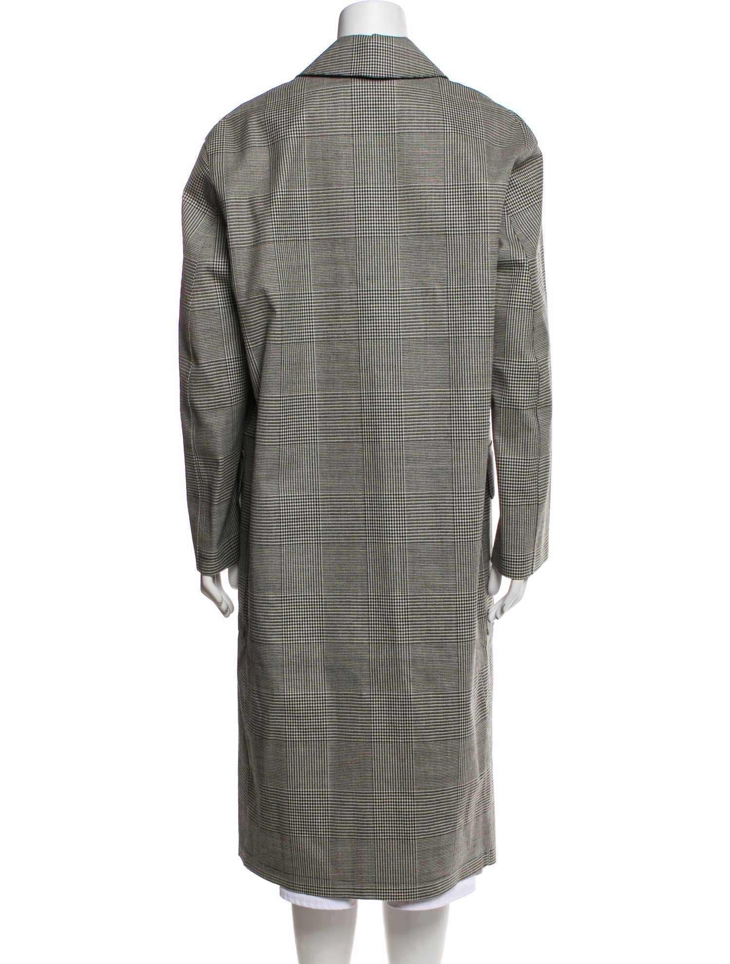 Mackintosh Wool Plaid Print Coat