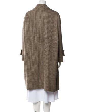 Mackintosh Wool Houndstooth Print Coat