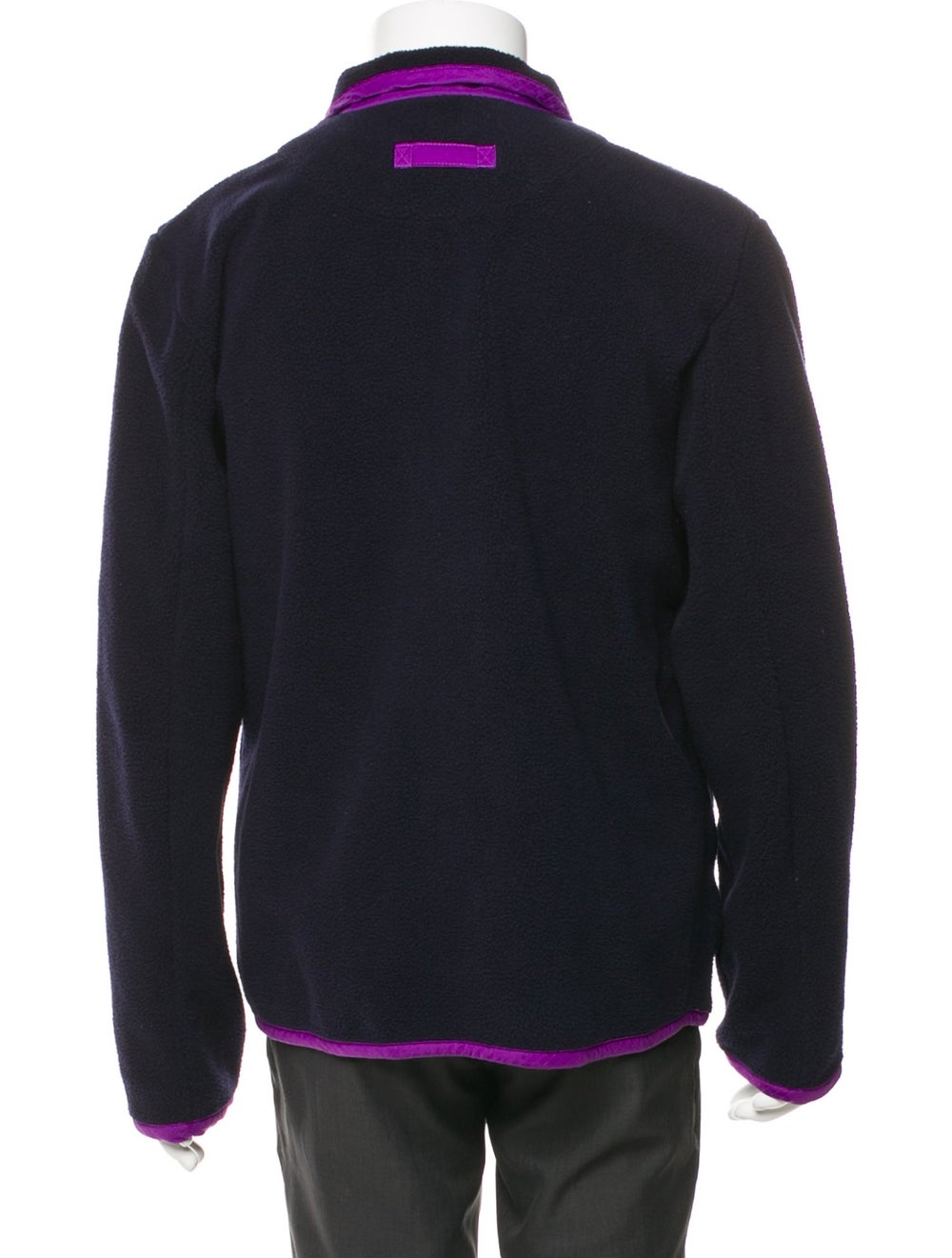 Mackintosh Jacket Blue Colorblock Pattern - image 3