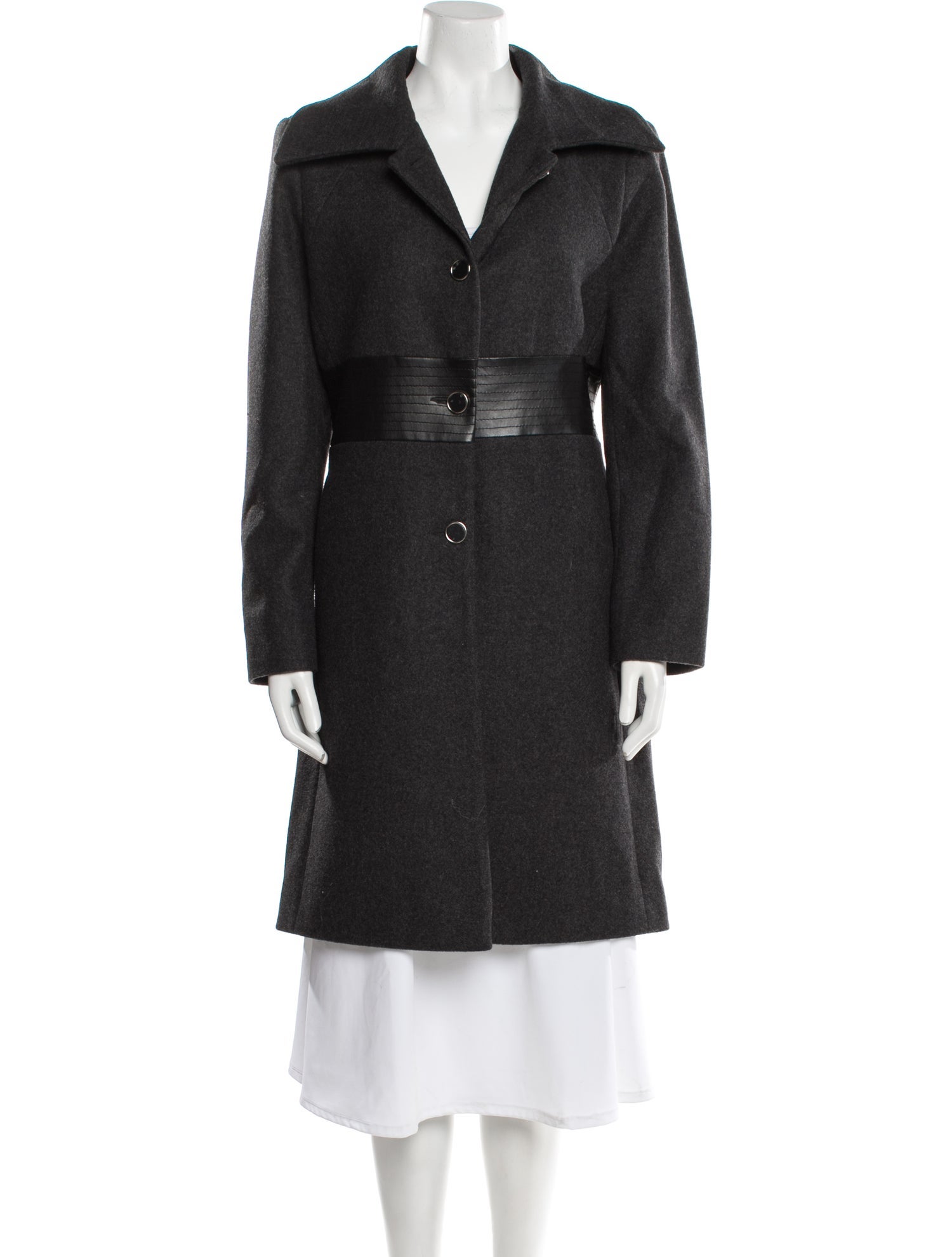 Mackintosh Wool Faux Fur Coat
