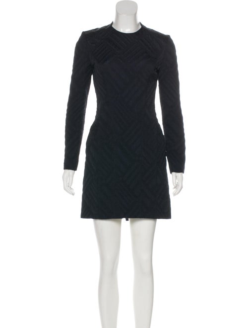 Maison Rabih Kayrouz Quilted Mini Dress Blue