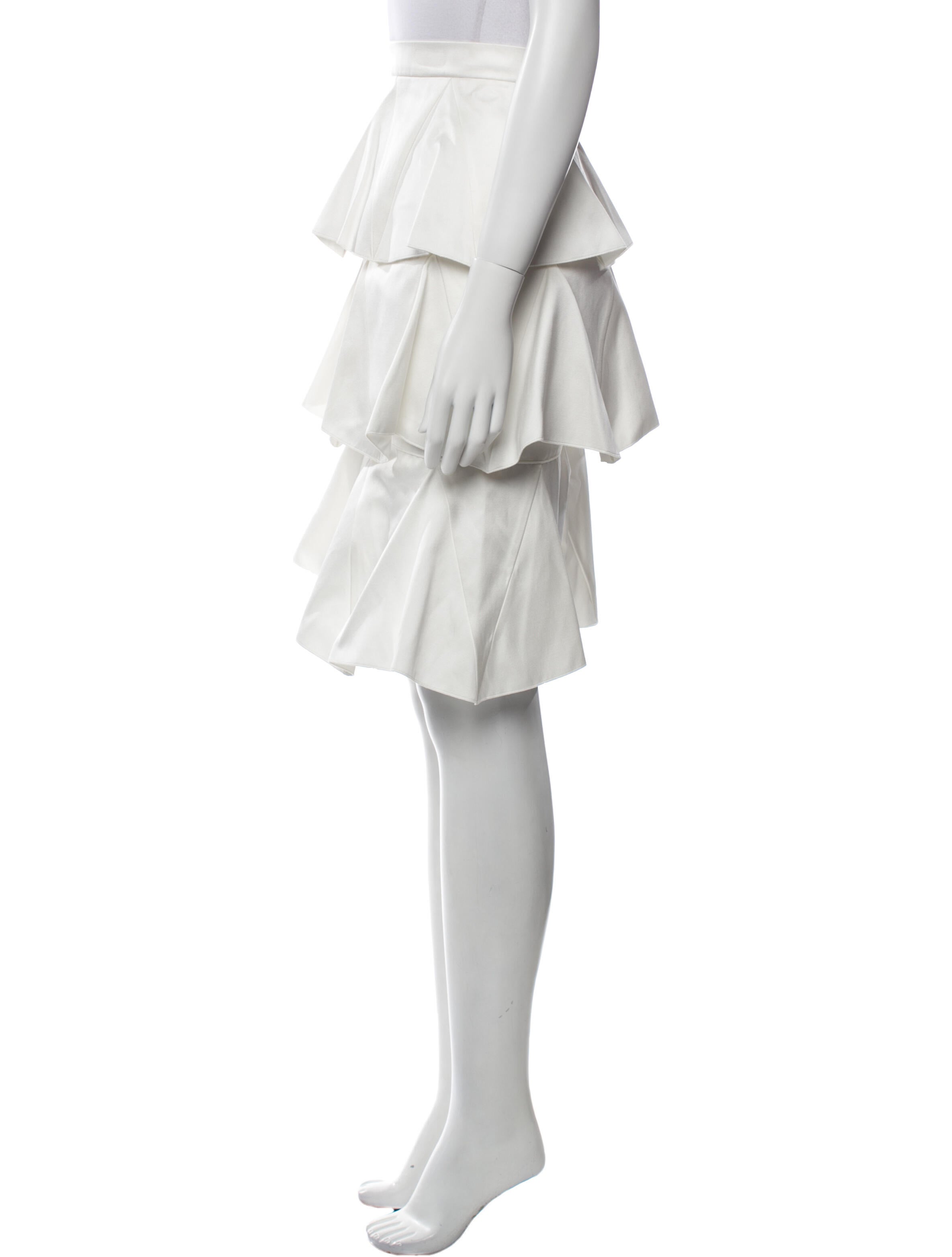 Maison Rabih Kayrouz Ruffle Embellishment Knee-Length Skirt