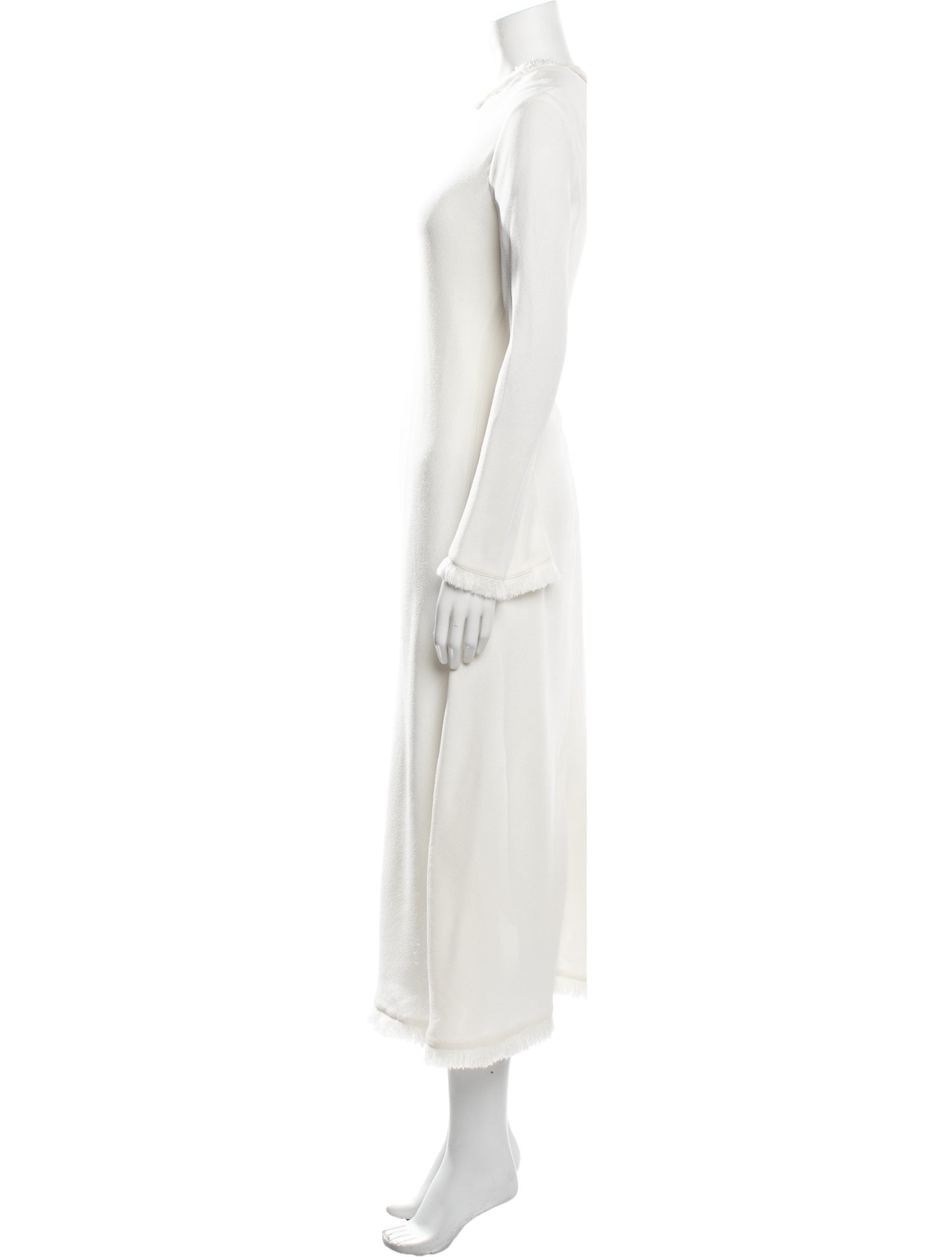 Maison Rabih Kayrouz Crew Neck Long Dress