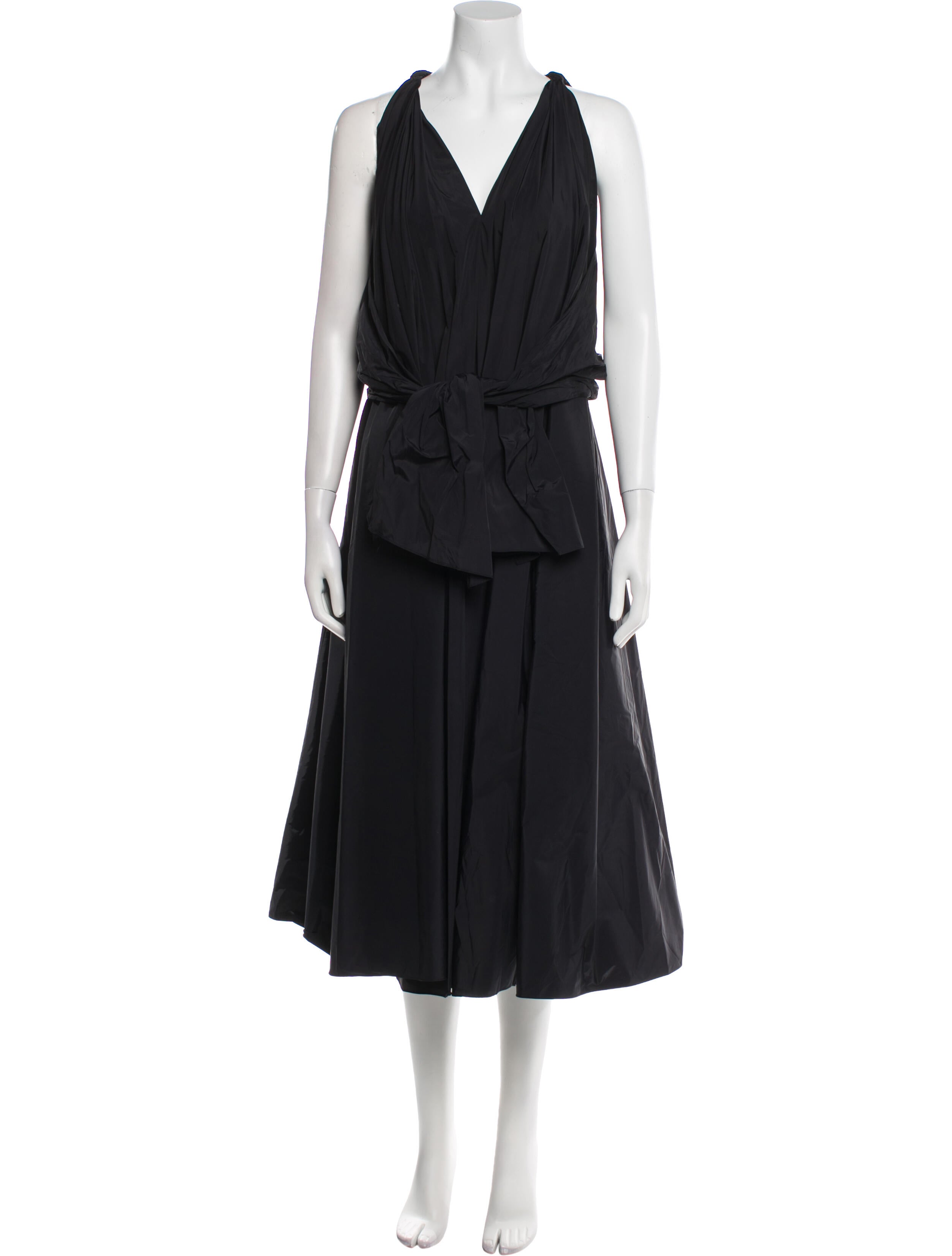 Maison Rabih Kayrouz V-Neck Midi Length Dress